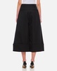 Wool Sculpted Cropped Wide Leg Trousers