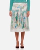 trompe l'oeil print A-line skirt