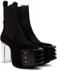 Black Grilled Platforms 45 Chelsea Boots