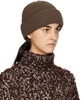 Brown Logo Beanie