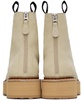 Beige Single Stack Boots