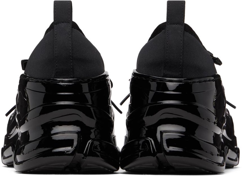 Black Classic Buckle Tracker Ballerina Sneakers