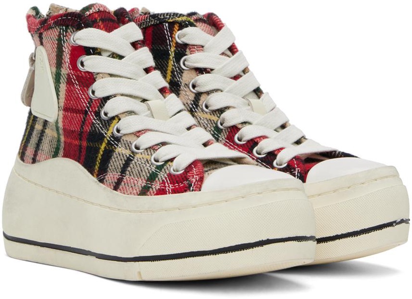 SSENSE Exclusive Red & Green Kurt High Top Sneakers