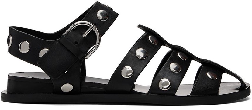 Black Beau Fisherman Sandals