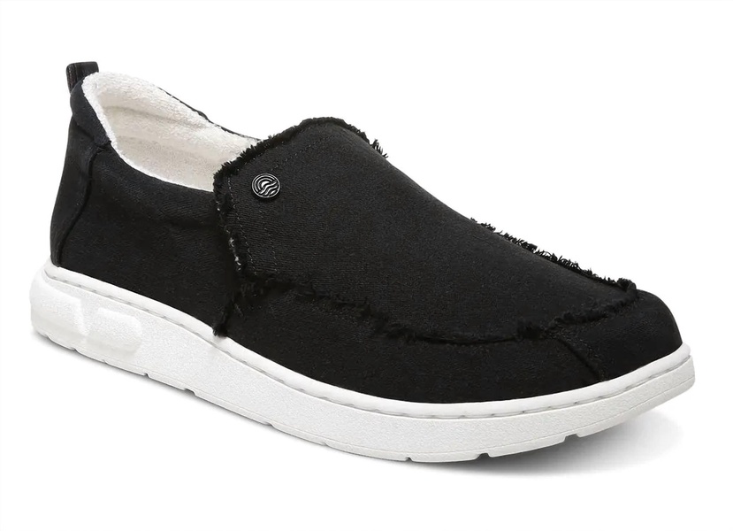 men's seaview canvas slip-on shoes in black