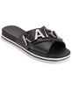 KARL LAGERFELD Women's Janie Slide Criss Cross Flat Sandal