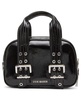 Steve Madden Gretta Top Handle Roller Buckle Satchel, Black