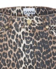 Midi Denim Animalier Skirt