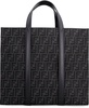 Fendi Man Embroidered Canvas Shopping Bag