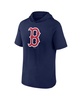 Men's Navy Boston Red Sox Short Sleeve Hoodie T-shirt