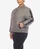 Plus Size Diamond Quilted Puffer Bomber Jacket