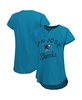 Women's Teal San Jose Sharks Grand Slam Raglan Notch Neck T-shirt