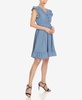 Women's Ruffle Sleeve Knee-Length Dress