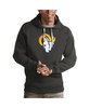 Men's Charcoal Los Angeles Rams Victory Pullover Hoodie