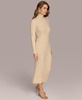 Women's Rib Knit Turtleneck Sweater Dress