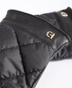 Women's Faux-Fur-Lined Quilted Puffer Gloves