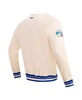 Men's Cream Seattle Seahawks Retro Classics Fleece Pullover Sweatshirt