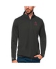 Men's Charcoal Los Angeles Angels Tribute Quarter-Zip Pullover Top