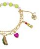 Faux Stone Taco Charm Stretch Bracelet