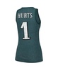 Women's Threads Jalen Hurts Midnight Green Philadelphia Eagles Player Name and Number Tri-Blend Tank Top