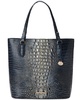 Ezra Melbourne Embossed Large Leather Tote