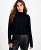 Petite Mock Neck Long-Sleeve Blouson Knit Top, Created for Macy's