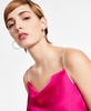 Women's Satin Rhinestone-Strap Draped Camisole, Exclusively at Macy's