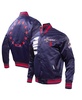 Men's Navy Philadelphia 76ers 2023/24 City Edition Satin Full-Snap Jacket