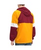 Men's Burgundy Washington Commanders Quarter-Zip Pullover Hoodie Jacket