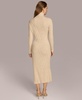 Women's Rib Knit Turtleneck Sweater Dress