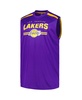 Men's Purple Los Angeles Lakers Big Tall Birdseye Muscle Tank Top