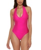 Women's Reversible Plunge Halter One-Piece Swimsuit, Created for Macy's