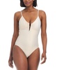 Women's V-Wire Plunge-Neck One-Piece Swimsuit, Created for Macy's