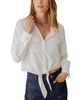 Women's Lifetime Tie-Front Button-Up Shirt