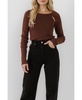 Women's Double Cut Out Knit Top