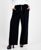 Petite Zip-Front High Rise Wide-Leg Pants, Created for Macy's