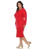 Plus Size Rib Midi Sweater Dress