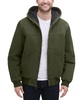 Men's Hooded Zip-Front Fleece-Lined Bomber Jacket