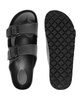 Men's Double Strap EVA Slide Sandals Sole Flat Casual Comfort Shoes