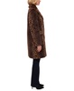 Women's Printed Faux-Fur Button-Front Coat 