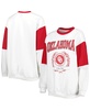 Women's White Oklahoma Sooners It's A Vibe Dolman Pullover Sweatshirt