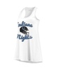 Women's Threads White Indianapolis Colts Indiana Nights Alternate Racerback Tank Top