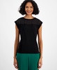 Women's Crewneck Cap-Sleeve Blouse, Created for Macy's