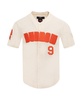 Men's Joe Burrow Cream Cincinnati Bengals Name Number Triple Tonal Button-Up Baseball Jersey