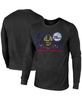 Men's Threads Black Philadelphia 76ers City and State Tri-Blend Long Sleeve T-shirt