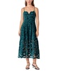 Women's Velvet Lace Midi Dress