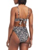 Women's Printed Lace-Up Sweetheart Bikini Top & Printed High-Waisted Lace-Up Bottoms, Created for Macy's