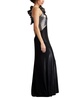 Women's Korra One Shoulder Metallic Contrast Gown