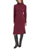 Women's Ribbed Turtleneck Midi Dress