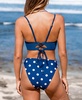 Women's Feeling Dotty Lace-Up Bikini Top & Reversible Bottoms Set